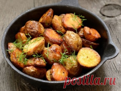 Запеченный картофель с розмарином
