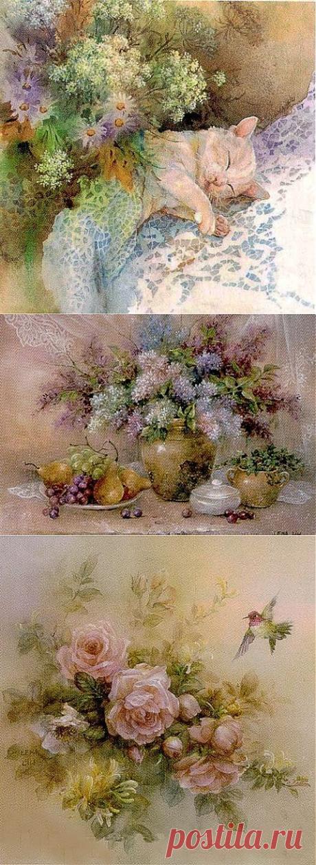 Нежные картины Lena Liu .