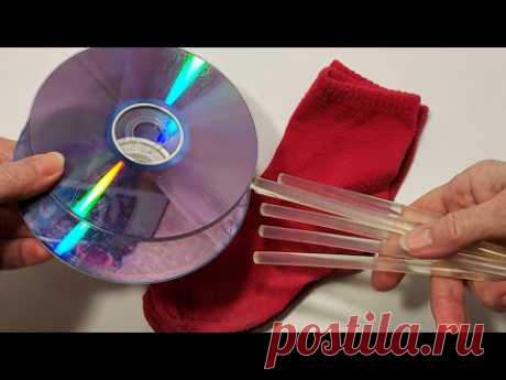 Вы ОФИГЕЕТЕ!неРАБОЧИЕ ДИСКИ DVD больше не ВЫКИДЫВАЮ,храню с запасом.diy поделки для дома идеи 8марта