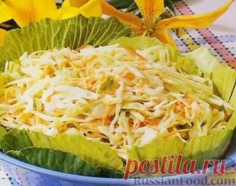 Рецепт: Салат из капусты с морковью на RussianFood.com