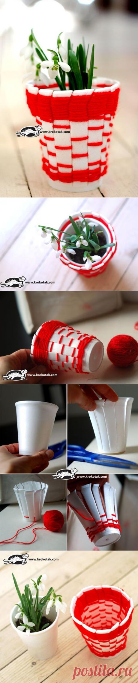 Don’t throw the empty styro coffee cups :) | krokotak