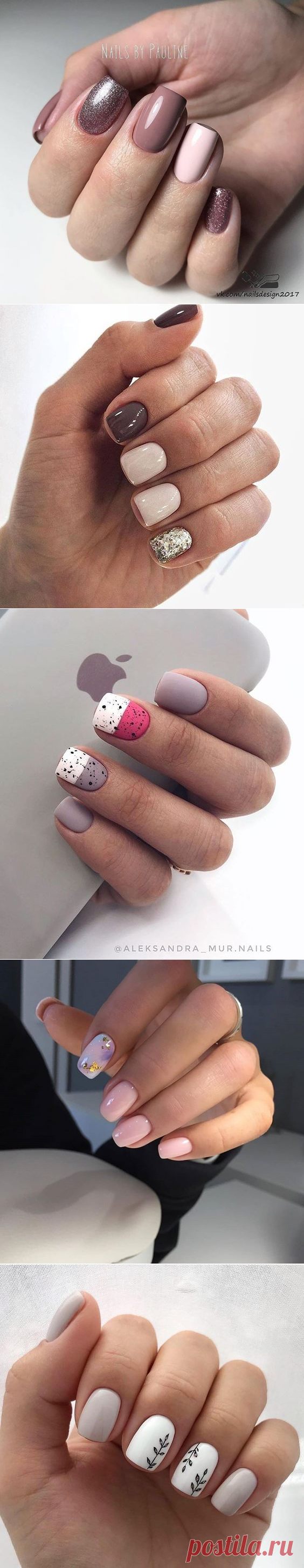 Стильный маникюр для коротких квадратных ногтей | Новости моды