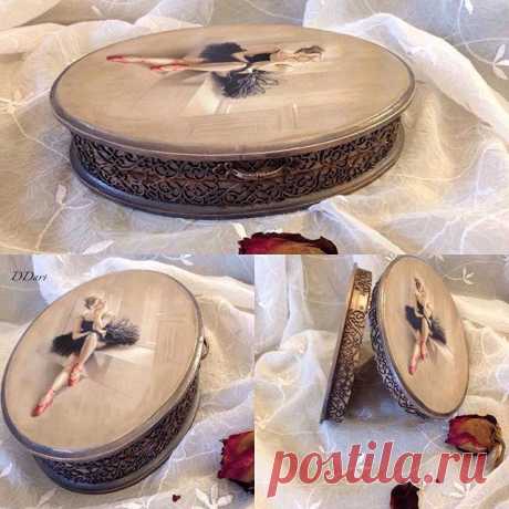 #decoupage #handmade #decoration #box #ladies dream