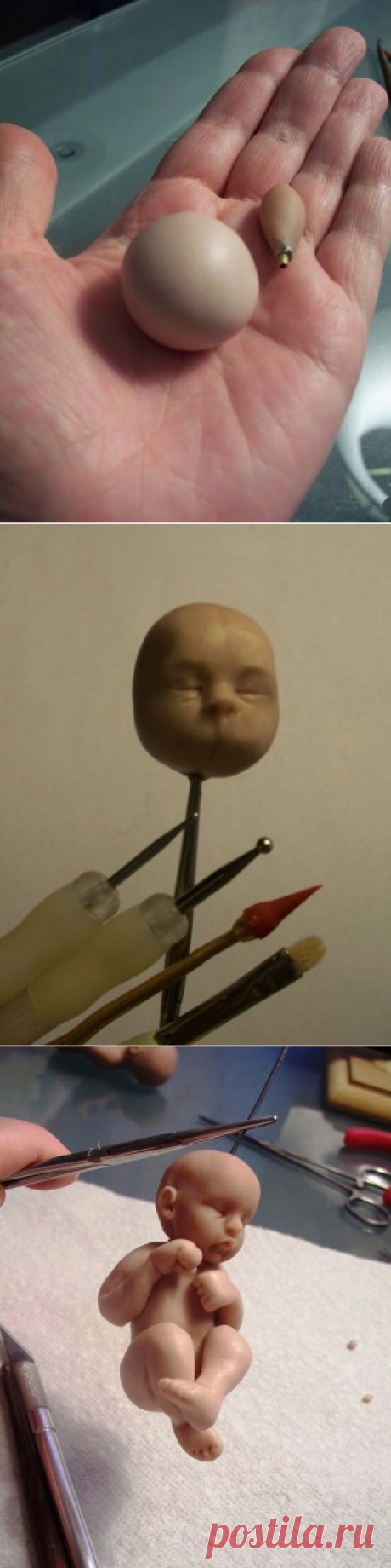 » Morezmore #27. Miniature OOAK Polymer Clay Baby – Part 2***
