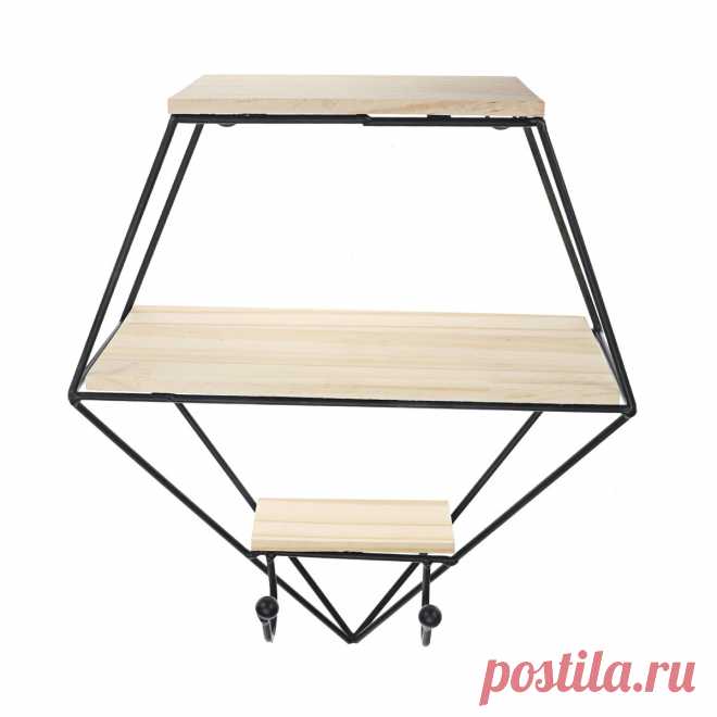 Wooden wall mounted shelf hanging storage shelf floating rack book holder bookshelf home office decor Sale - Banggood.com