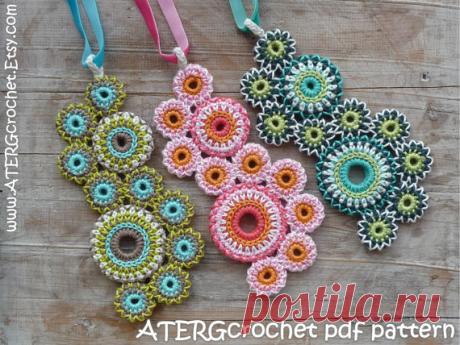 Crochet pattern NECKLACE 'circles of life' by