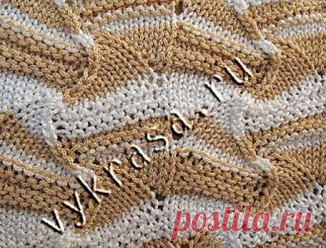 Женская сумка, вязаная узором в стиле "Миссони" спицами и крючком