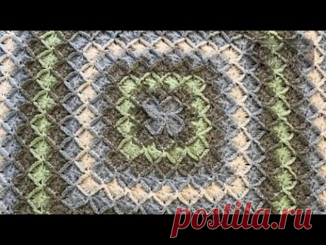 Crochet Bavarian Stitch Square