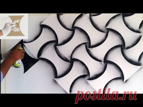 3D wall painting new creative design