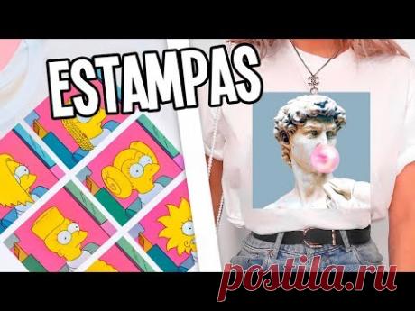 COMO ESTAMPAR REMERAS/CAMISETAS MUY FACIL Y EN CASA ❤️3 IDEAS - Tutoriales Belen