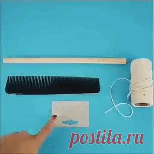 Интересная идея. Интересная идея. Перышки из веревки!