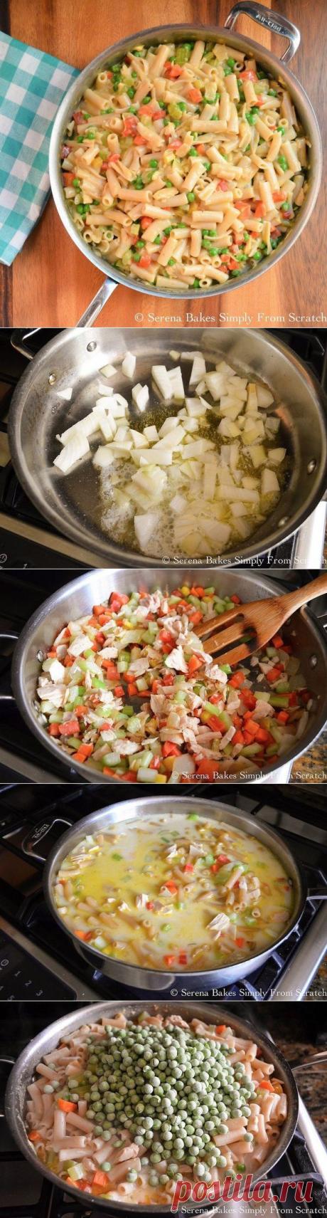 Макароны с тунцом и зеленым горошком | Поваренный сайт