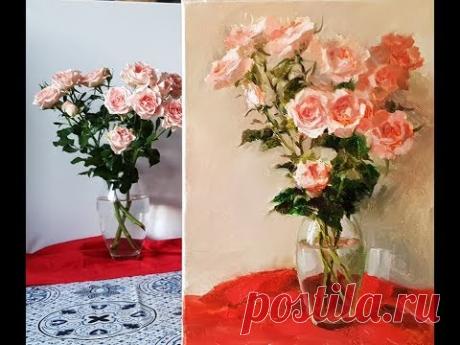 Розочки. Живопись маслом.