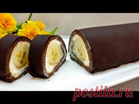 У тебя есть печенье и бананы? Приготовьте этот невероятно вкусный десерт быстро и легко.