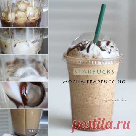 How To Make Starbucks Mocha Frappuccino at Home [Copycat Recipe] - Eugenie Kitchen