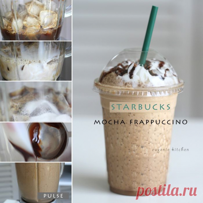 How To Make Starbucks Mocha Frappuccino at Home [Copycat Recipe] - Eugenie Kitchen