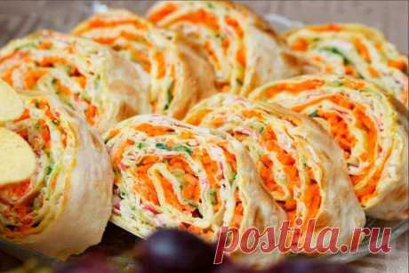 20 самых вкусных начинок для рулета из лаваша! Отличная закуска на праздничный и повседневный стол!