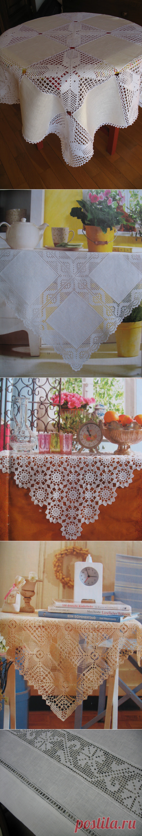 Скатерти для праздничного стола. Мастер-класс и схемы
