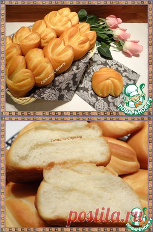 Булочки из теста со сливочным творожным сыром - кулинарный рецепт