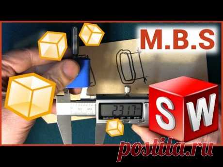 SolidWorks для начинающих. 3D печать и 3D принтер Основы работы. Модель крутилки колков гитары