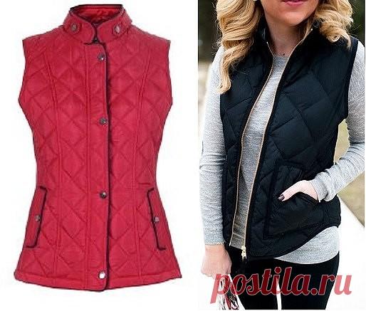 Выкройка женского стеганого жилета, размеры евро
#выкройка@portnishka
