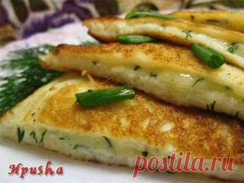 Оладьи в стиле хачапури | Домашняя кулинария