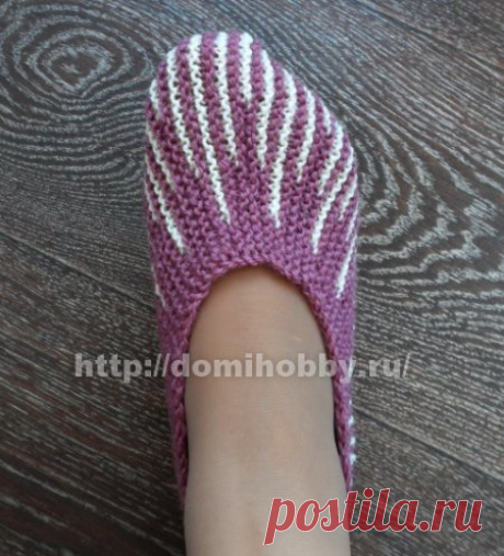 Вязание следков спицами