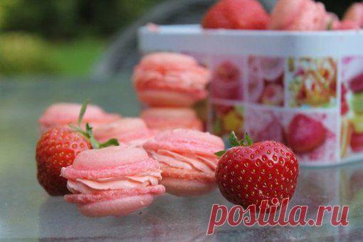 Macarons «Клубничный дайкири» | Рецепты вкусных и полезных блюд! 3dorov.ru
