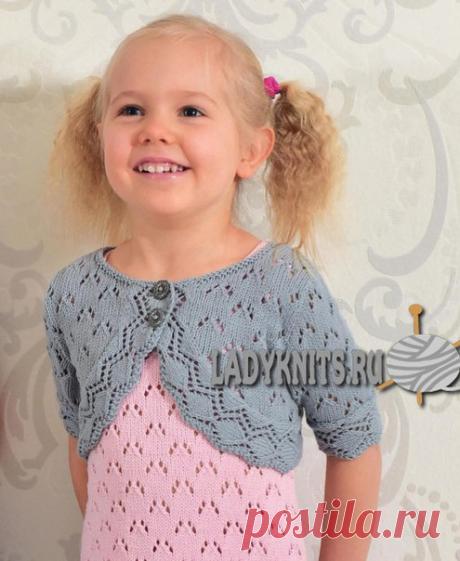 #вязание #спицами #болеро #для_девочки 
Вязаное спицами нарядное болеро для девочки от 1 года до 7. Описание: https://www.ladyknits.ru/index.php/gakrt-gil-bol/208-a..