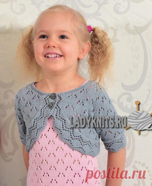 #вязание #спицами #болеро #для_девочки 
Вязаное спицами нарядное болеро для девочки от 1 года до 7. Описание: http://www.ladyknits.ru/index.php/gakrt-gil-bol/208-a..