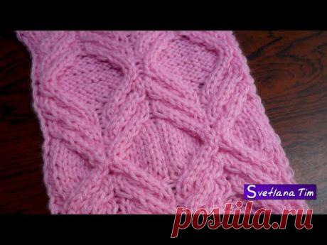 Узор РОМБЫ. Вязание на СПИЦАХ # 27