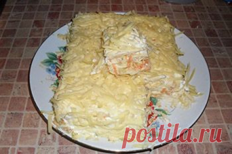 Рыбный торт «Наполеон»
