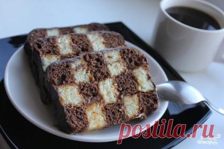 Торт "Шахматный" 
https://povar.ru/recipes/tort_shahmatnyi-18294.html

Торт "Шахматный" - пошаговый кулинарный рецепт на Повар.ру
Удивите друзей и близких – приготовьте на праздник оригинальный торт "Шахматный"! Этот рецепт приготовления порадует вас своей простотой!