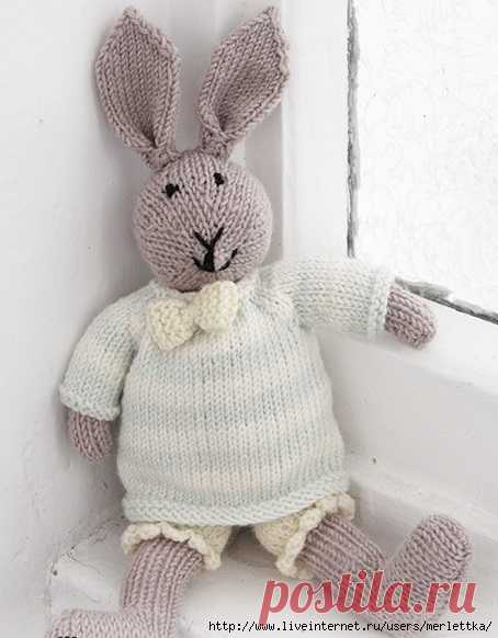 Вязаная игрушка: Миссис Банни (Автор статьи: pumpkin)