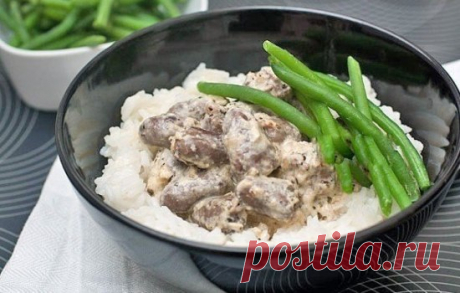 Куриные сердечки в сметане – это фантастика! Сердечки куриные тушеные в сметане с луком, сыром, картошкой, грибами, томатом