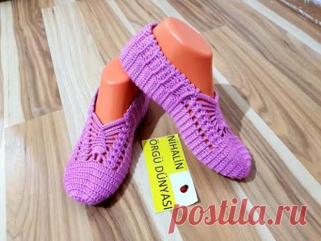 Lastik Çilek Patik modeli yapılışı( çok şık)  #ayrıntılı anlatım