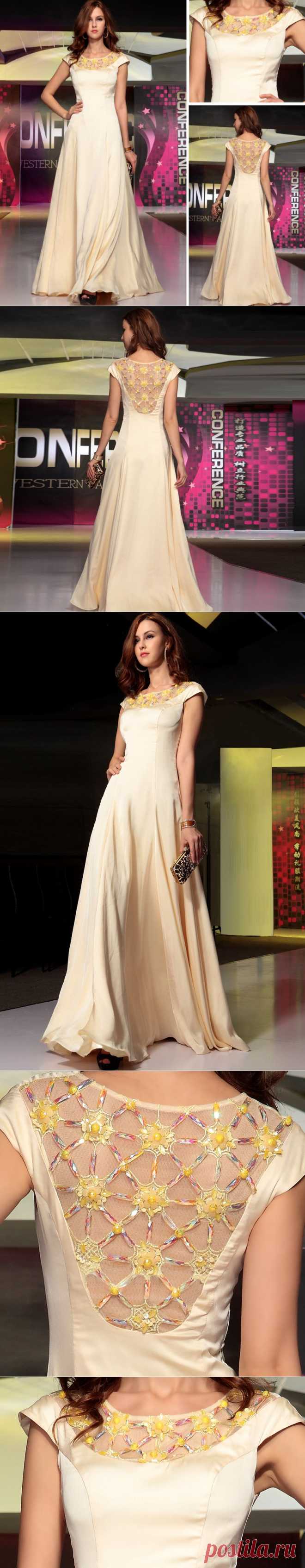 Prom Dresses Picture - More Detailed Picture about Custom Made 2015 Top Quality Elegant Silk Fabric Formal Chiffon Prom Party Dresses Long Evening Dress Hollow Out Backless Brief Picture in Prom Dresses from luxistore2011 | Aliexpress.com | Alibaba Group