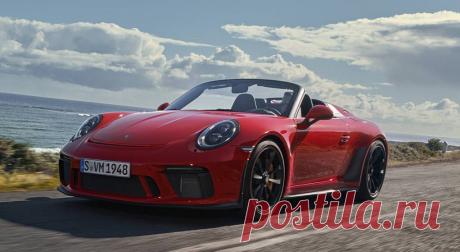 Родстер Porsche 911 Speedster 2019-2020 с откидным тканевым верхом - цена, фото, технические характеристики, авто новинки 2018-2019 года