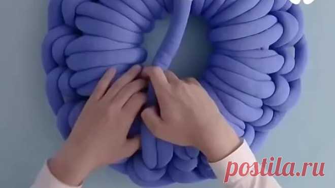 Oбъeмнoe вязaние из тoлстой пpяжи 🧶