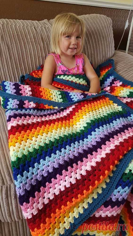 Granny Spike Stitch Blanket in Rainbow - Crochet Easy Patterns Granny Spike Stitch Blanket in Rainbow. Hi my dear readers, how are you feeling today? I truly hope you are