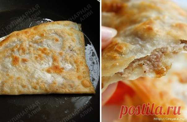 Ленивые чебуреки - быстро и вкусно!