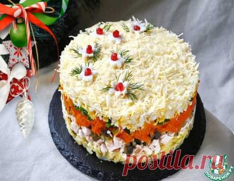 Салат с копчёной курицей