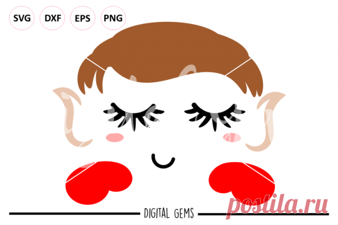 Elf SVG / DXF / EPS / PNG Files By Digital Gems | TheHungryJPEG.com