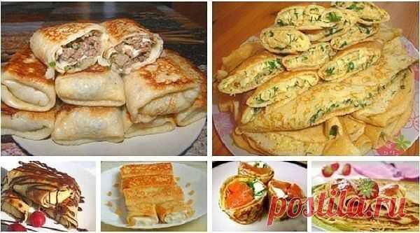 20 САМЫХ ВКУСНЫХ НАЧИНОК ДЛЯ БЛИНЧИКОВ.
