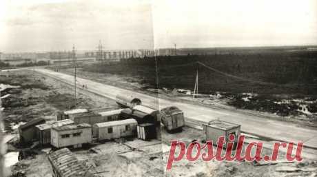 Проспект Мира, 1982г. Вид на район УБР.