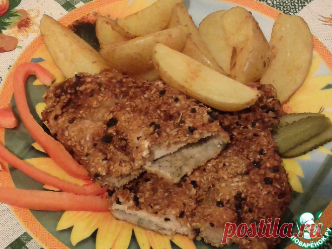 Сочный свиной шницель Кулинарный рецепт