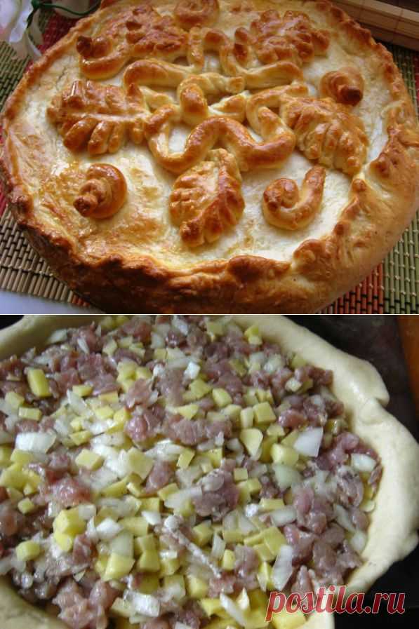 Чувашский праздничный пирог Хуплу.