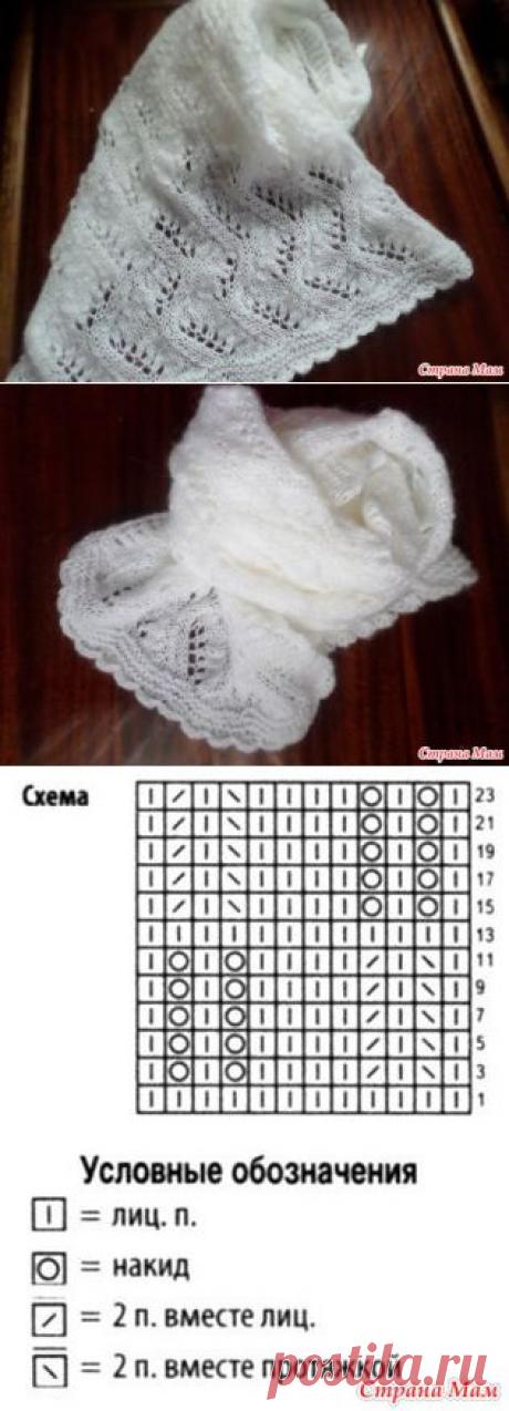 Мой первый ажурный палантин. - Вязание - Страна Мам