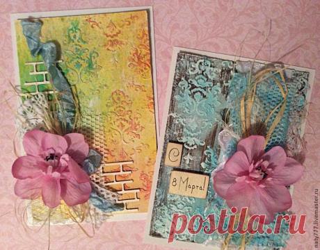 Создаем миленькие скрап-открыточки – Ярмарка Мастеров