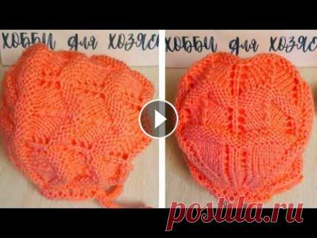 Детская шапочка спицами (от 3 до 6 месяцев) Новинка Pehorka в 50 г. 200 м., 100% Акрил, в 2 нити. Спицы 3,5мм. Я ВКонтакте:...